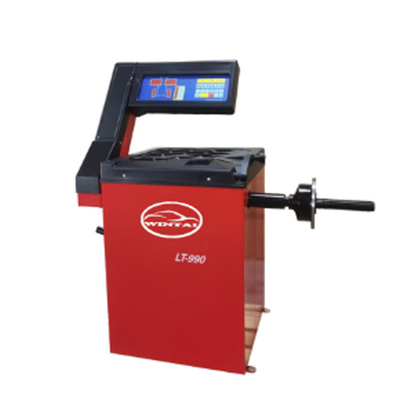 Máquina de balanceamento de pneus para carros com cones padrão Capô de plástico delicado Balanceador de rodas automático Programas de autocalibração e autodiagnóstico Equipamento de balanceamento de pneus