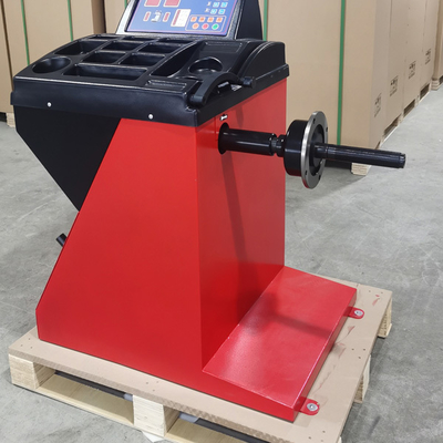 Balanceador de rodas automático eixo de alongamento de alta precisão Equipamento de equilíbrio de pneus Capô de plástico delicado Balanceador de rodas automático