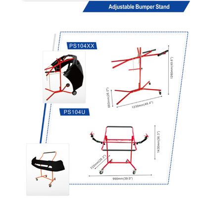 Suporte de pintura de carro usado em cabine de pintura para oficinas de carroceria