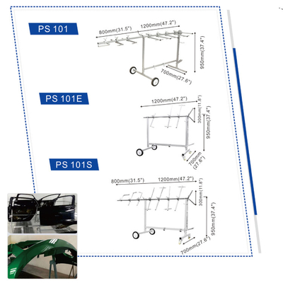 Suporte de pintura de carro usado em cabine de pintura para oficinas de carroceria