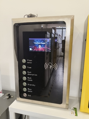 Controlador de lavagem de automóveis de autoatendimento, aço inoxidável 304 máquina de lavagem de automóveis multifuncional de tela dividida