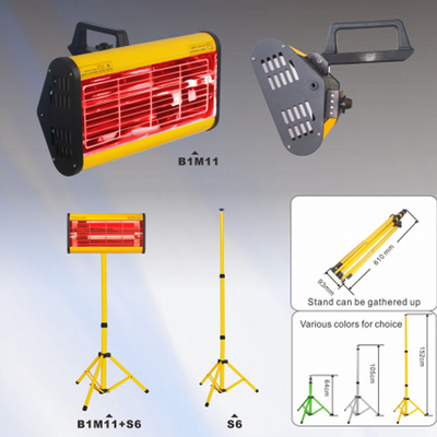 Lâmpada de cozimento de tinta infravermelha Equipamento de cura de tinta portátil