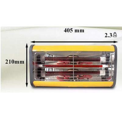 Lâmpada de cozimento de tinta infravermelha Equipamento de cura de tinta portátil
