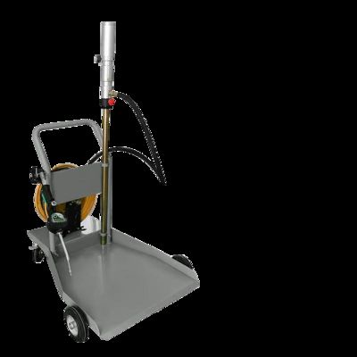 Air Drive Oil Dispenser Kit with 5:1 Oil Pump and Enclosed Hose Reel