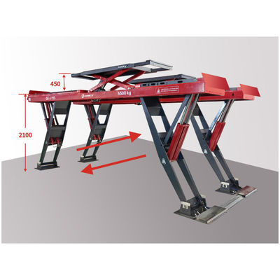 Elevador de rodas para alinhamento de rodas elevador de carga pesada 11 cilindros capacidade de elevação 5500kgs