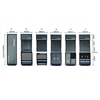 Armário de ferramentas combinado para manutenção automotiva