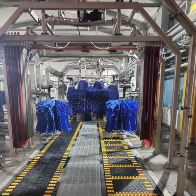 Lavar quatro carros simultaneamente Lavador de Carros Automático Sistemas de Lavagem de Carros Automatizados do Tipo Túnel com 14 escovas