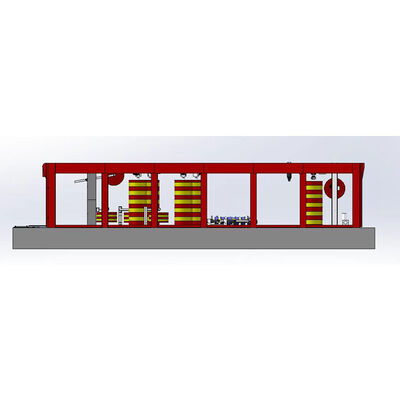 Equipamento de Lavagem de Carros Automático com Corrente de Cabo de Plataforma com 14 escovas Máquina de Lavagem de Carros Automática com 6 secadores