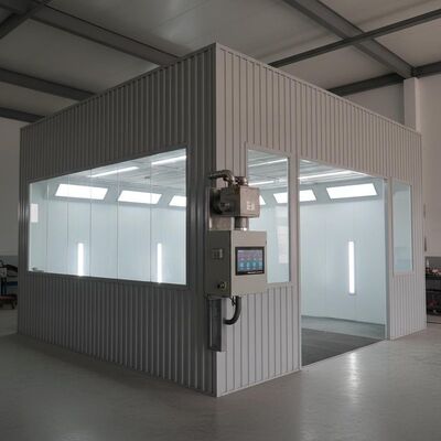 300mm Estrutura de aço cabine de pintura automóvel com G10 queimador a diesel e painel de controle digital