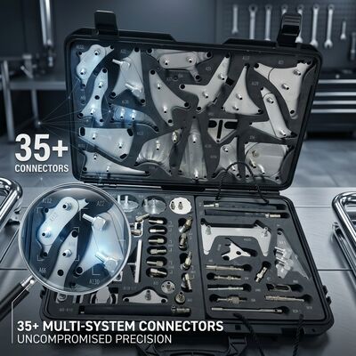 Kit de adaptador ATF de 35 peças com testador de pressão de óleo, conjunto de serviço de diagnóstico de transmissão